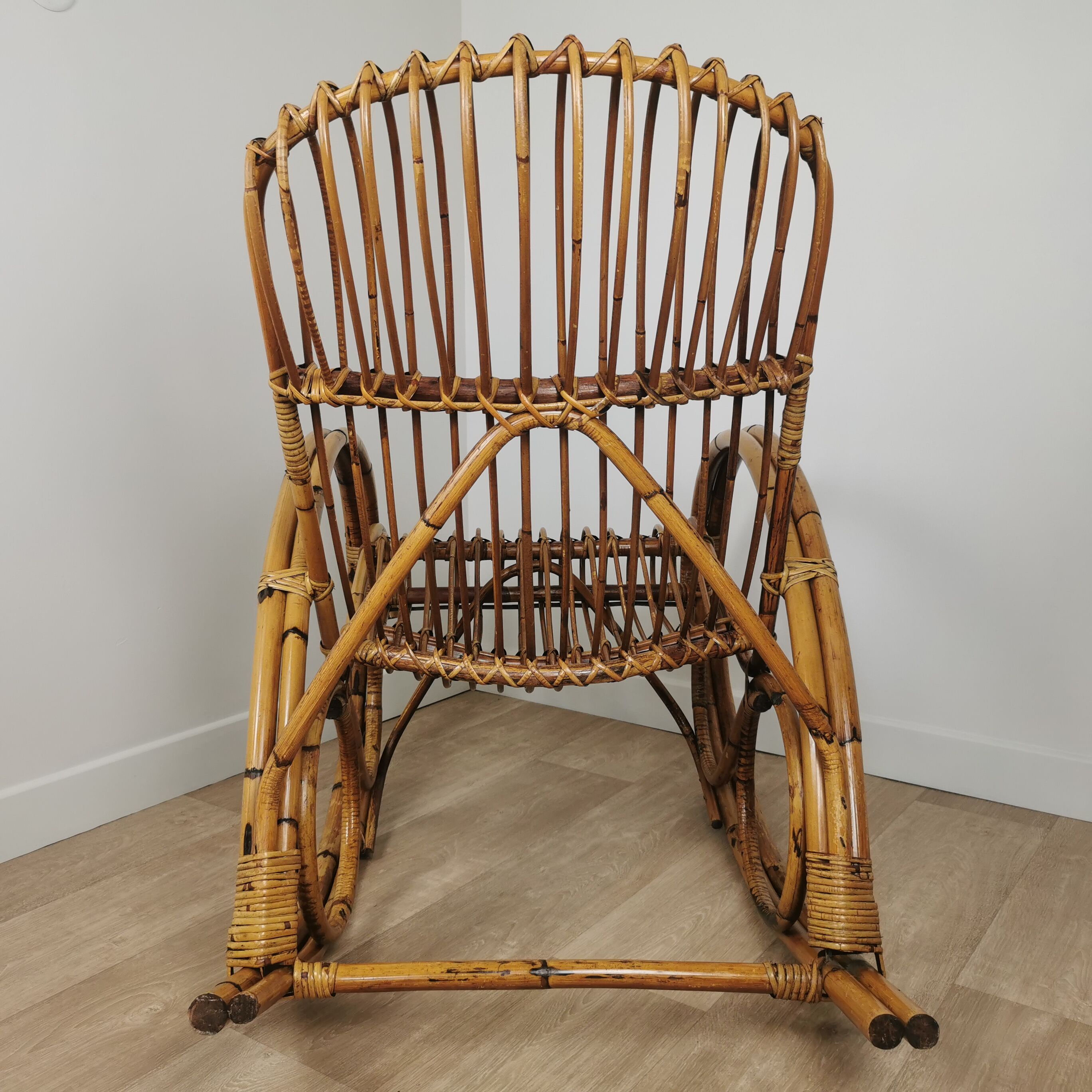 Rocking-chair rattan 60'