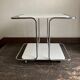 Desserte blanche design italien table d'appoint 1970