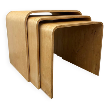 Nest of three coffee tables