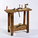 Children's wooden workbench