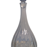 Two Godronnée glass decanters