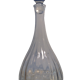 Two Godronnée glass decanters