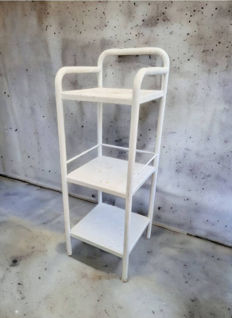 50s metal bedside table