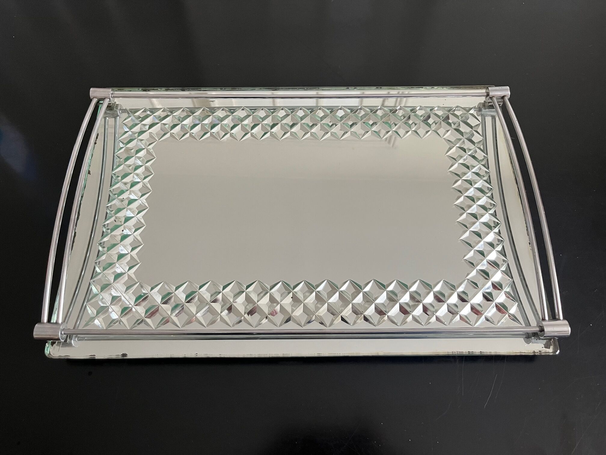 Plateau art déco o en miroir