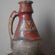 Old Berber pottery handcrafted ethnic tribal antique terracotta