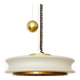 1 of 3 Awesome Adjustable Orion Glass Pendant Lamps from Staff