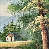 Tableau paysage signé Cuoper