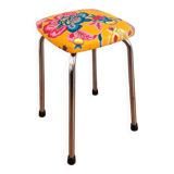 Vintage stool - Upcycling - tapestry - Romy Yellow