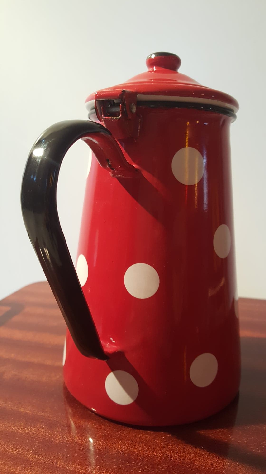 Vintage enamelled teapot