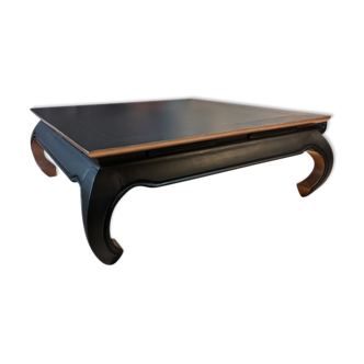 Black and copper coffee table