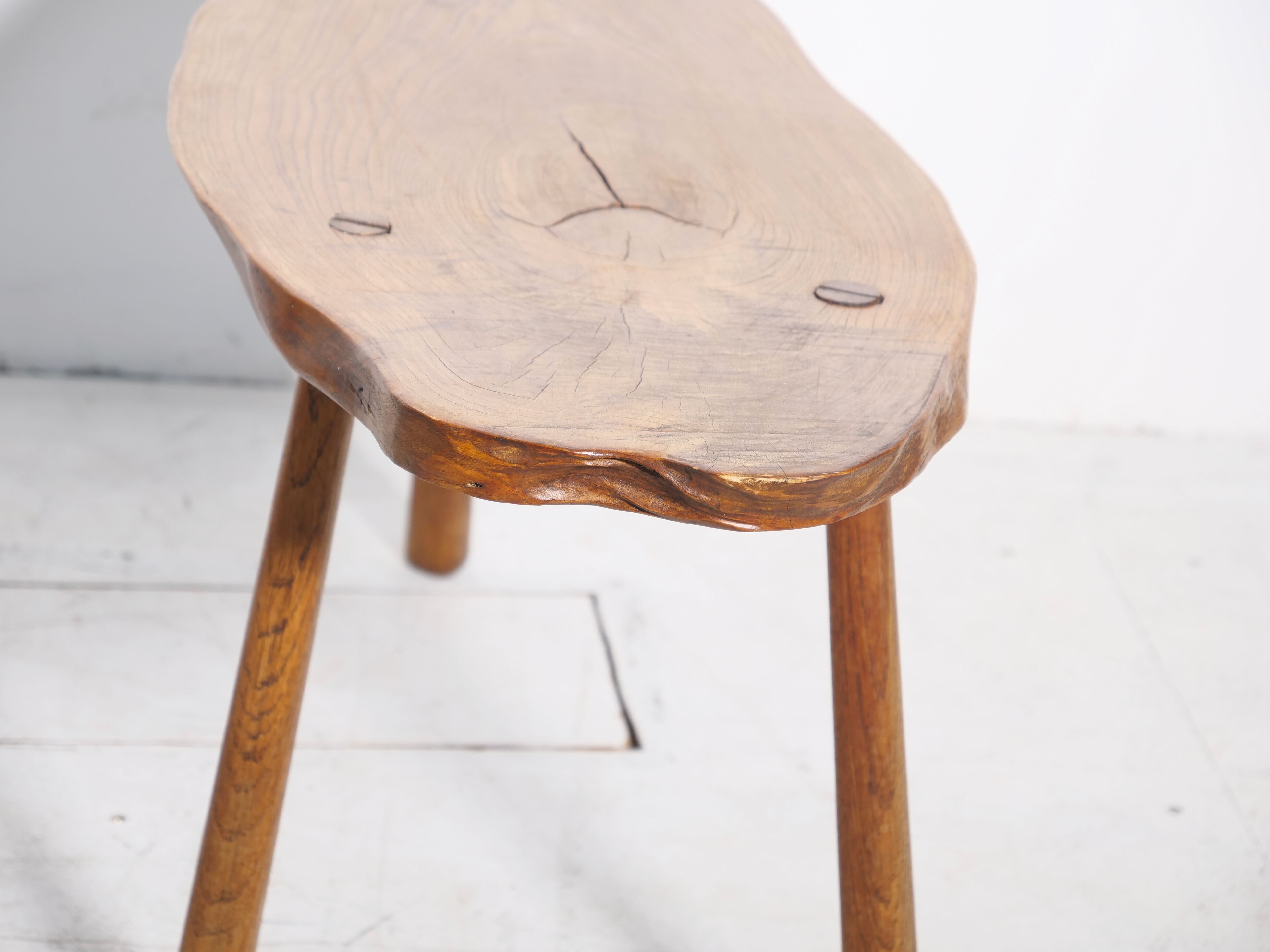 Brutalist tripod side table