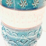 Ceramic roller vase, Italy 1970