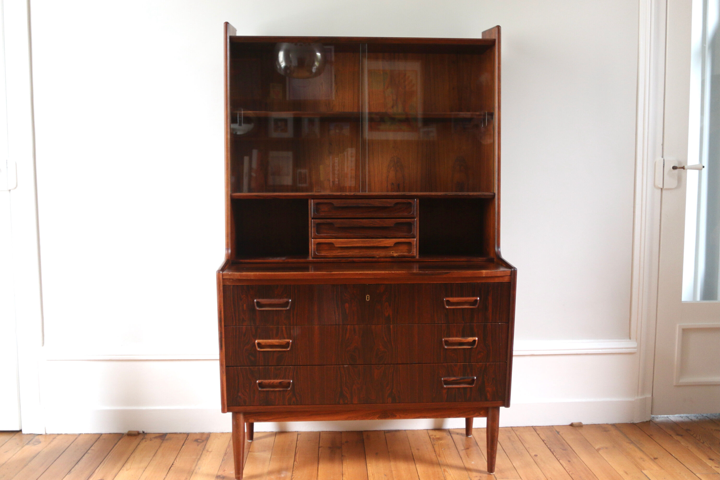 Scandinavian office library in Rio Rosewood, 1960