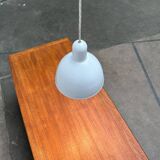 Vintage Danish enamelled pendant lamp model ES by Edgar Schlaefle for Louis Poulsen, 1980s.