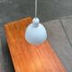 Vintage Danish enamelled pendant lamp model ES by Edgar Schlaefle for Louis Poulsen, 1980s.