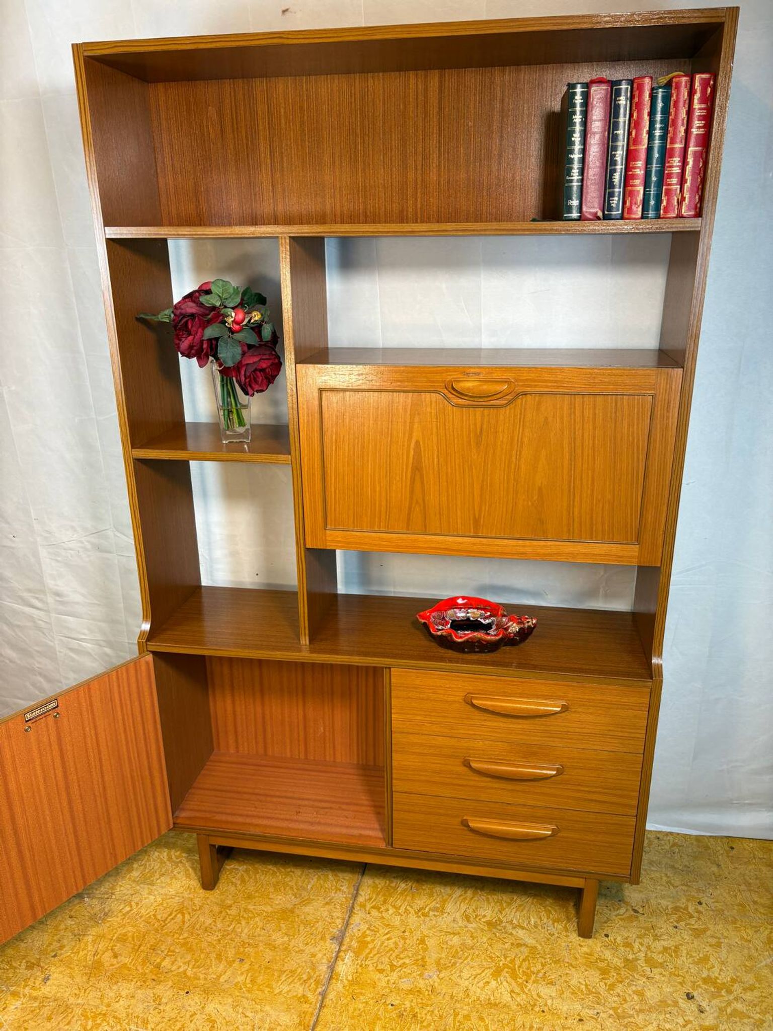 Mid-Century Retro Vintage Room Divider / Shelving Unit by Stonehill -