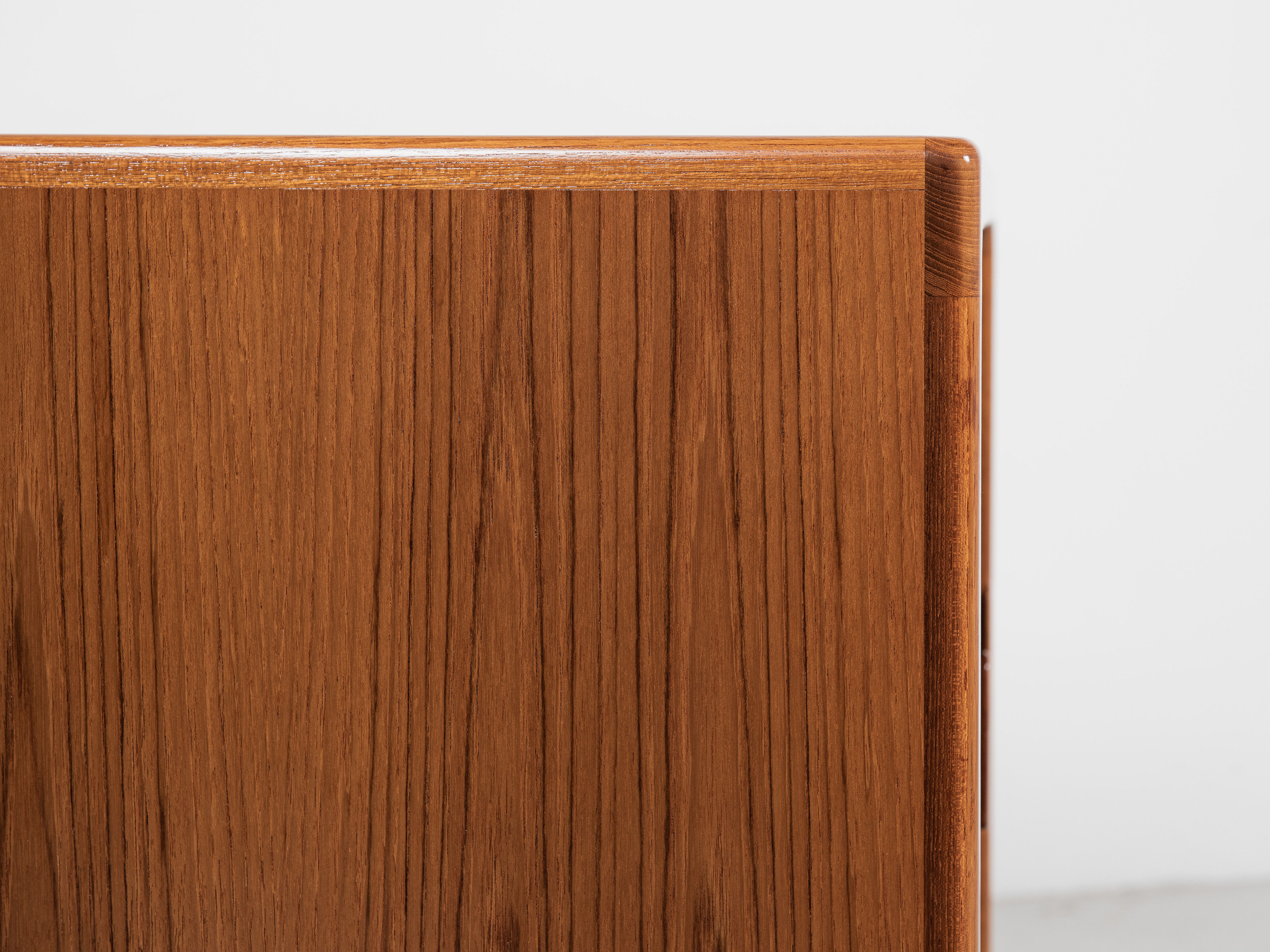 Midcentury Danish sideboard in teak with tambour doors by Dyrlund 1960s - wooden legs