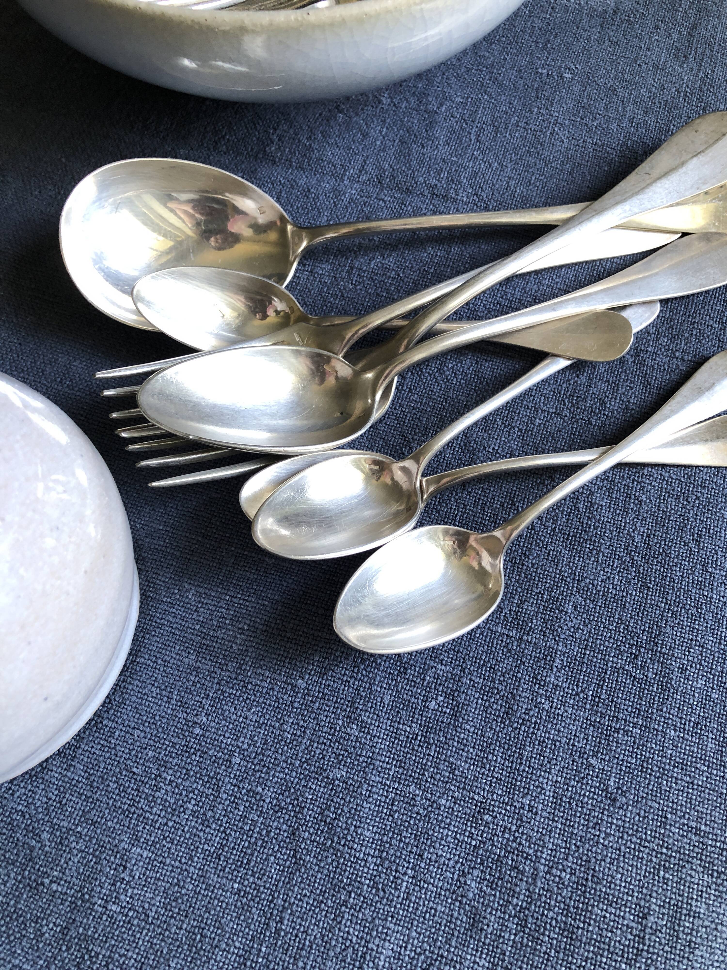 Grey tinted hemp harvest tablecloth