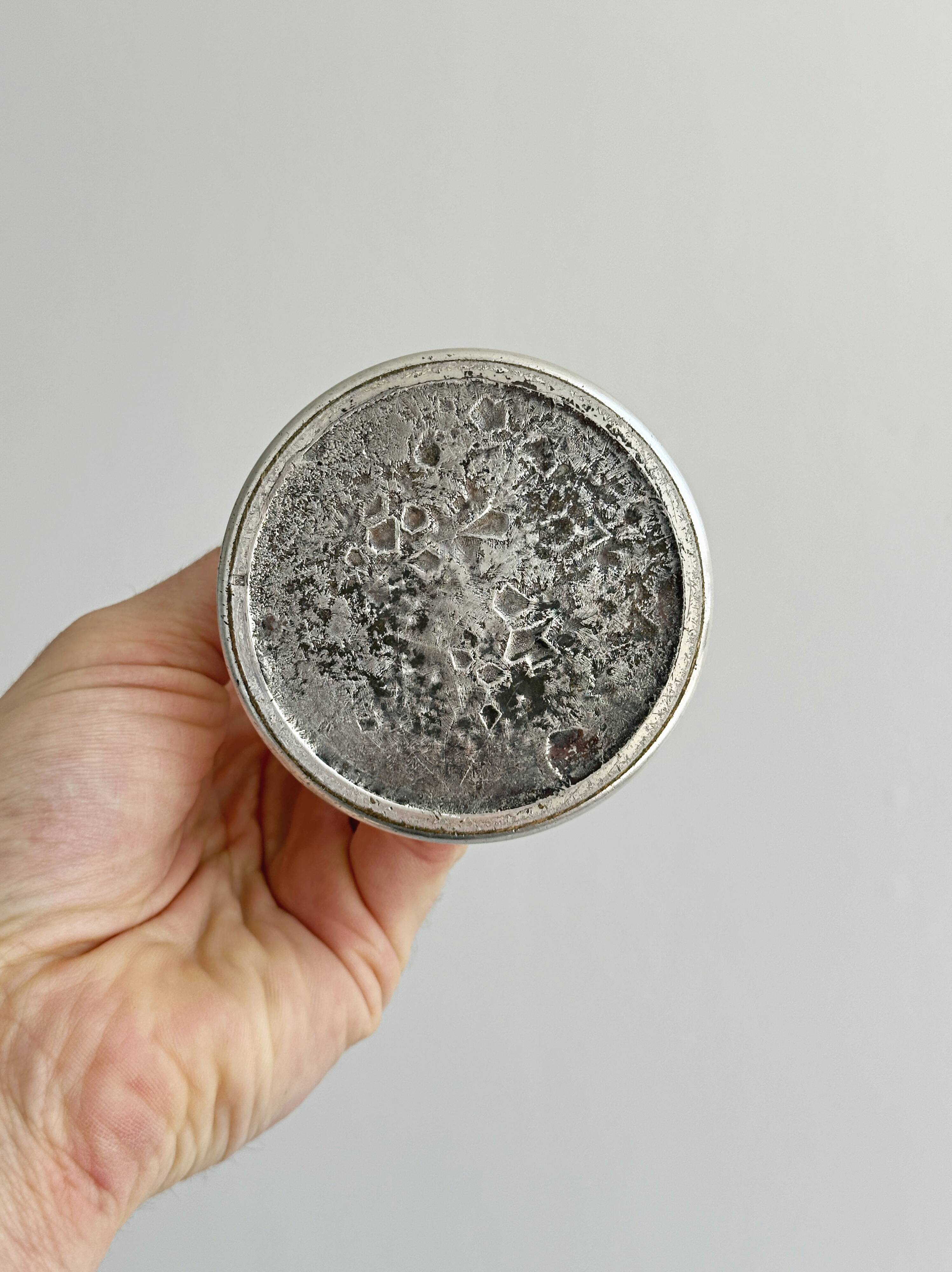 Antique metal soliflore vase