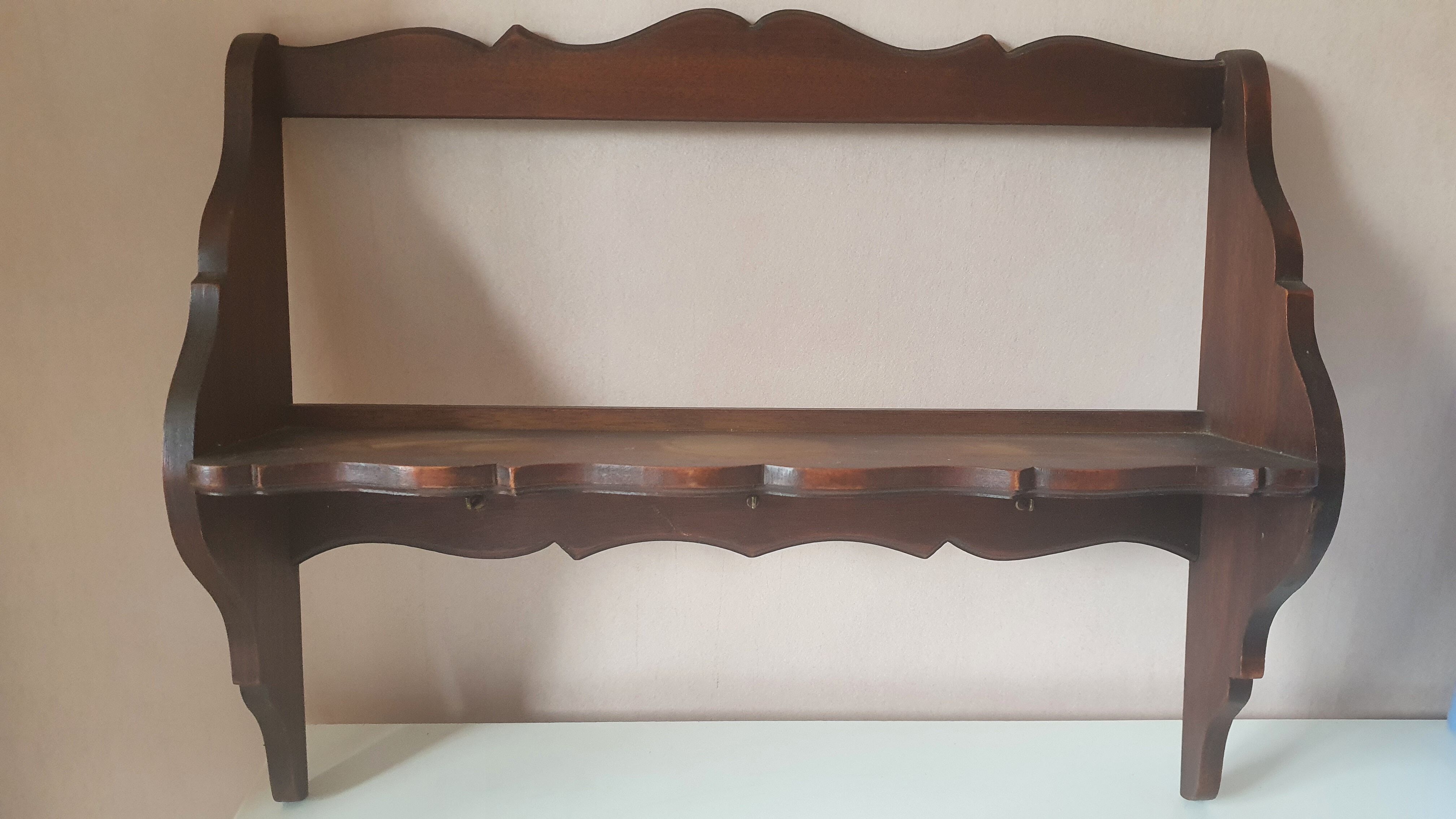 Wood wall shelf