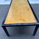 Black metal coffee table
