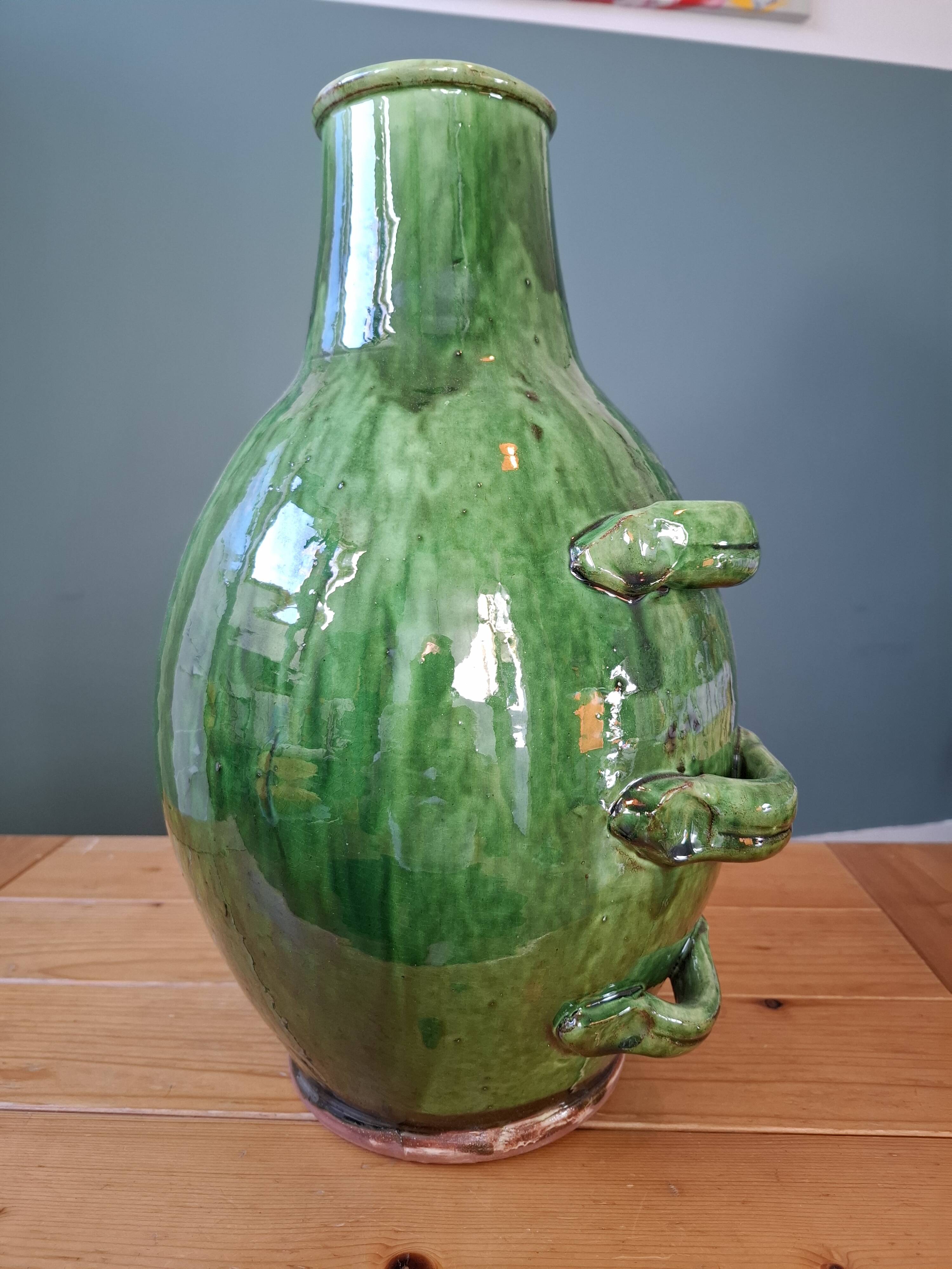Vase terre cuite vernissée