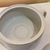 White porcelain soup bowl