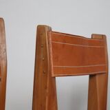 Set of 6 Pierre Chapo S11 Dining Chairs, France, 1960s