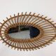 Rattan eye mirror from the 50s/60s