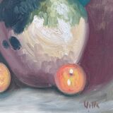 Pitcher and melon painting