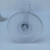 Paire de vases soliflore en verre, fin XIX ème siècle.