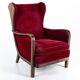 A rare high-backed lounge chair by Knoll, Art Deco.