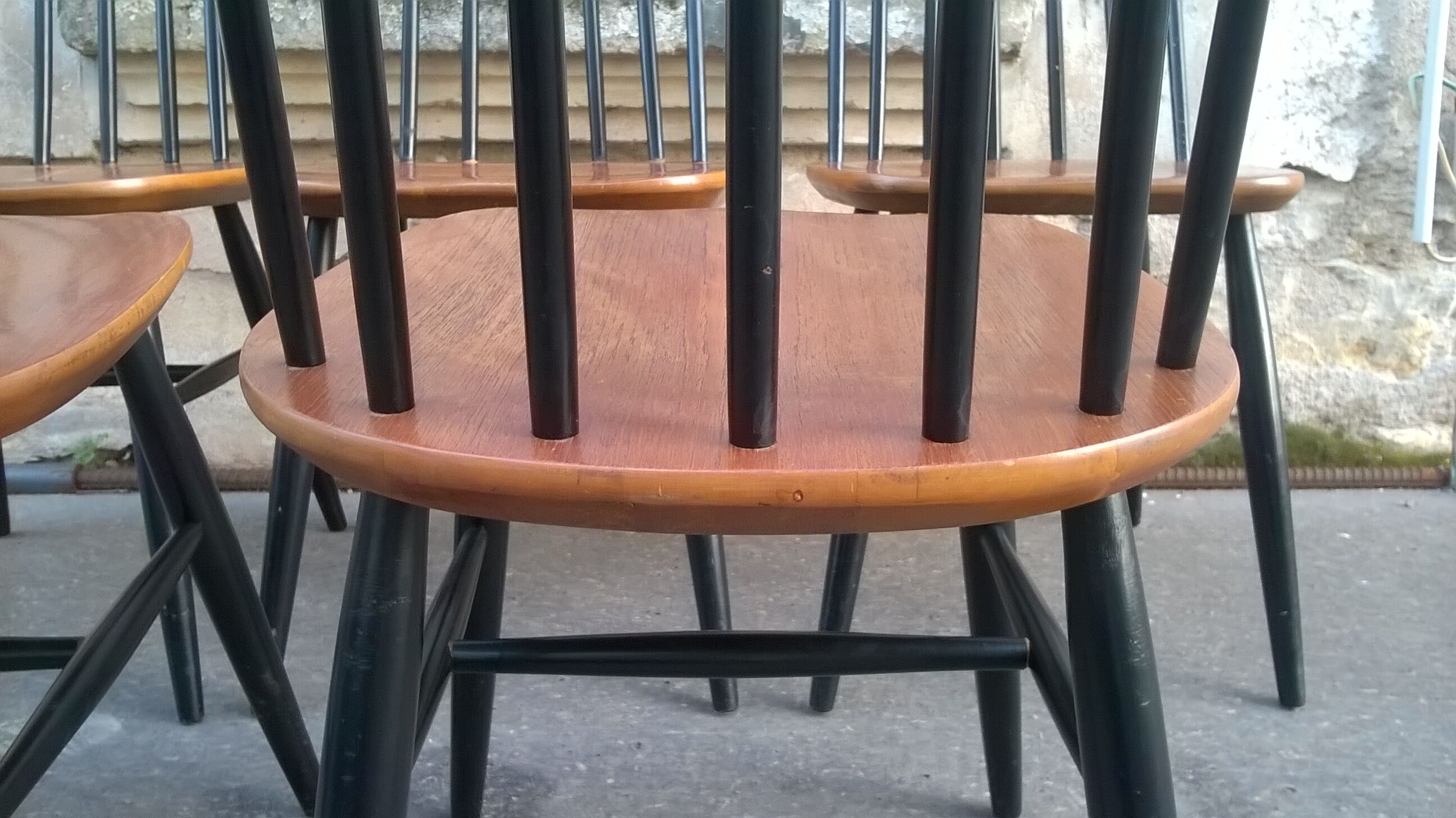 Set de 5  chaises scandinave Fanett d'Ilamri Tapiovaara