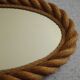old rope mirror Audoux Minet vintage design 1950s old mirror 50s