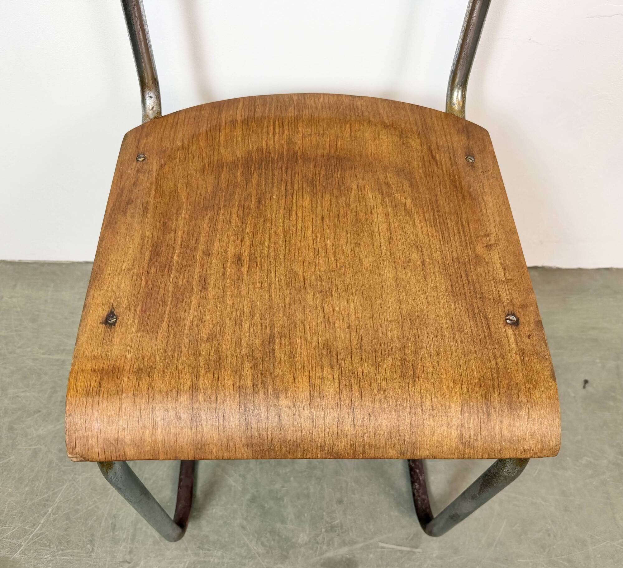 Chaise d'atelier vintage, années 1960
