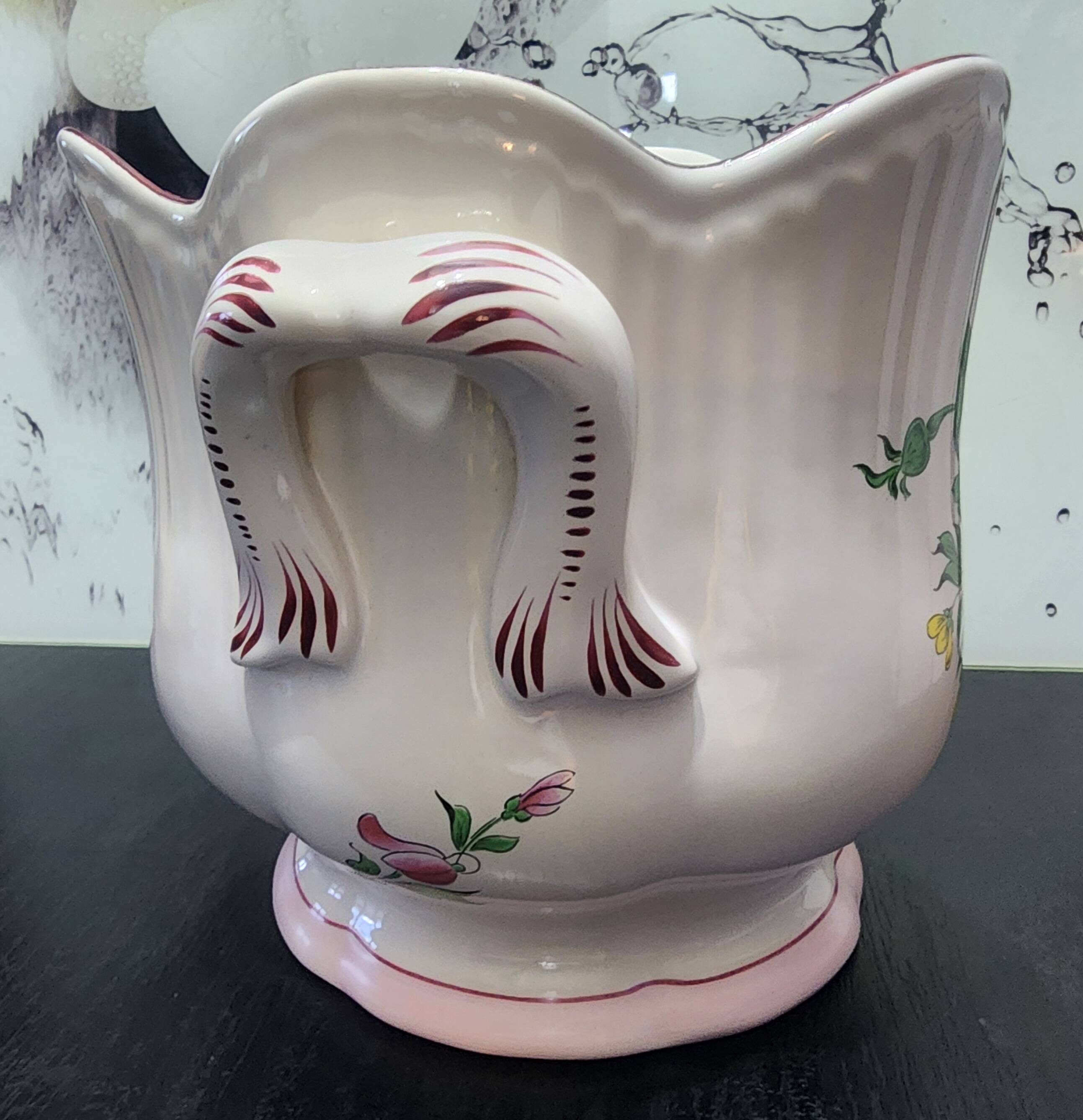 vintage cache-pot Lunéville K&G France flower decor