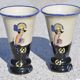 Paire de vases Emaux de Louvière