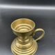Hand candle holder, cellar rat, brass, gilded, gold, handle, 1950s, decoration, chic, decor, room