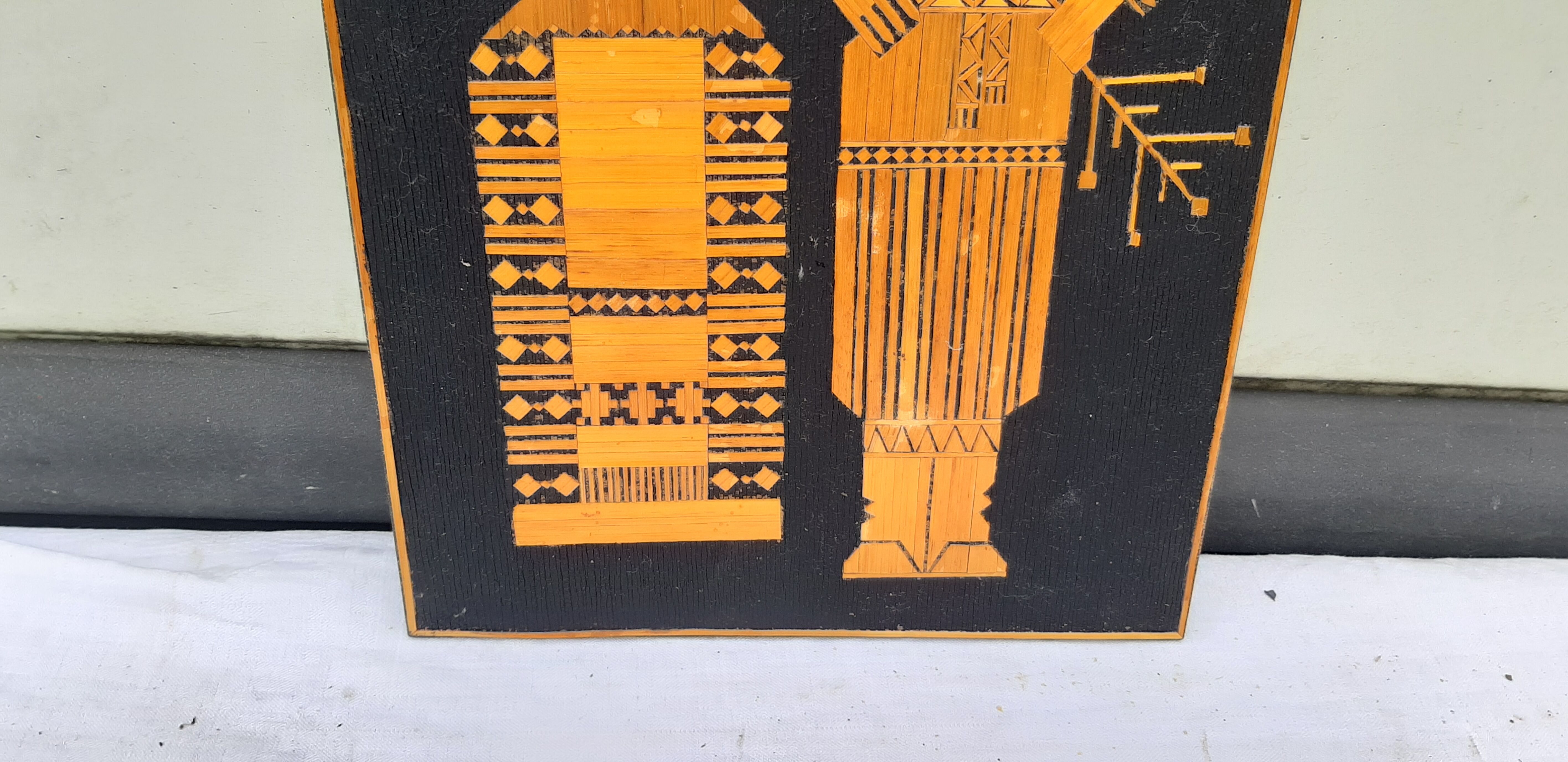 Table Russian Work in Straw