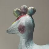 Zoomorphic ceramic vase, France, circa 1960.