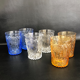 12 old mold glass glasses