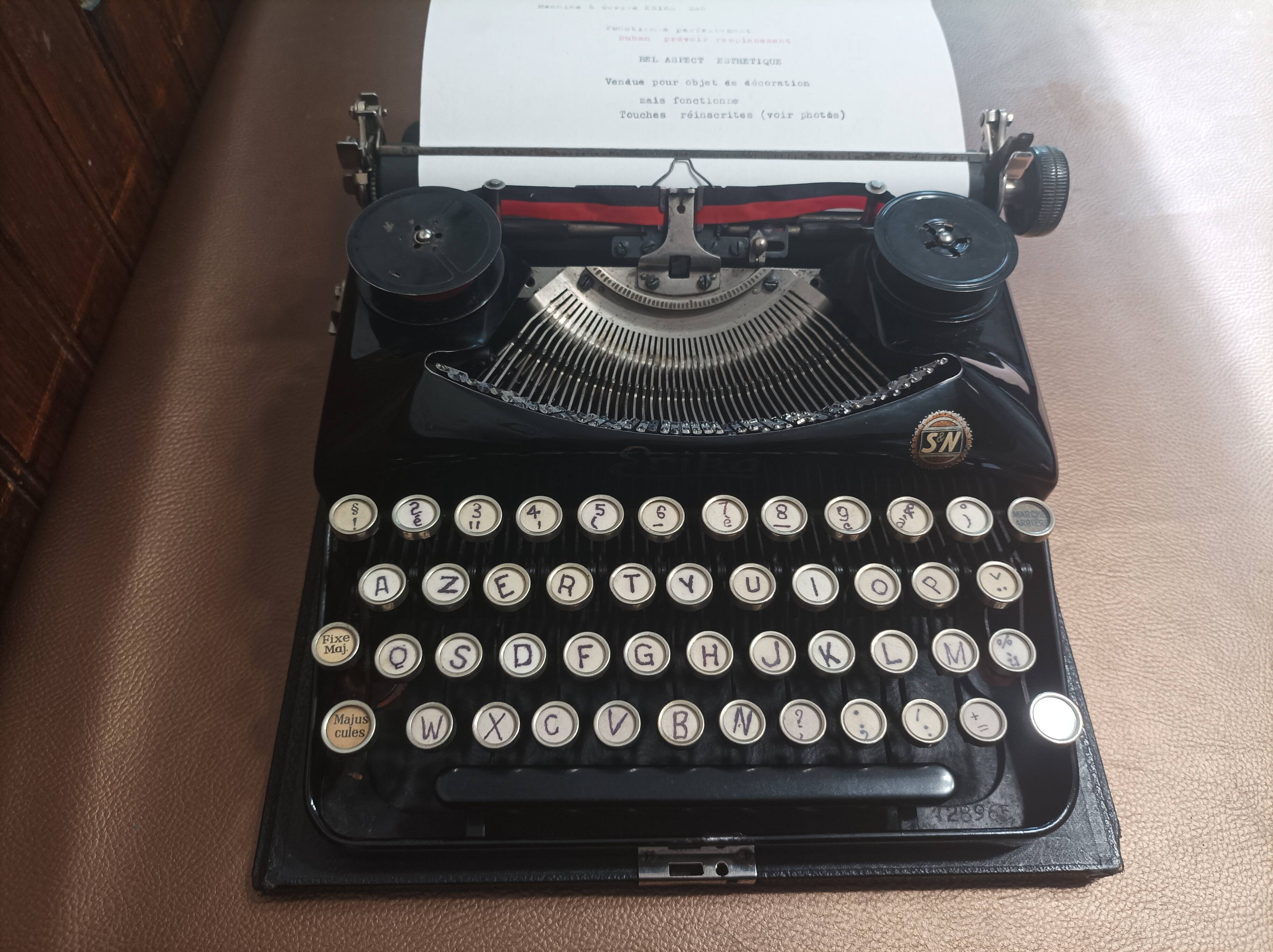 Typewriter “Naumann Erika S&N 1930s