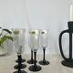Six vintage champagne glasses Luminarc Octime 70s-80s