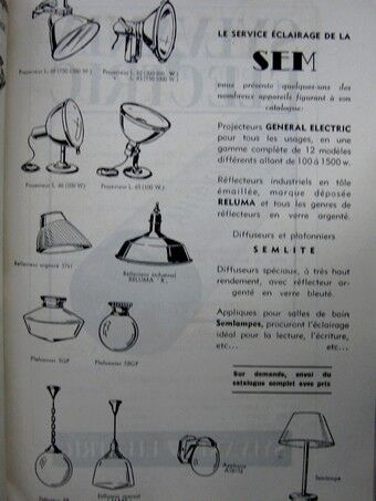 Suspension in enamelled sheet metal, Reluma, 1950