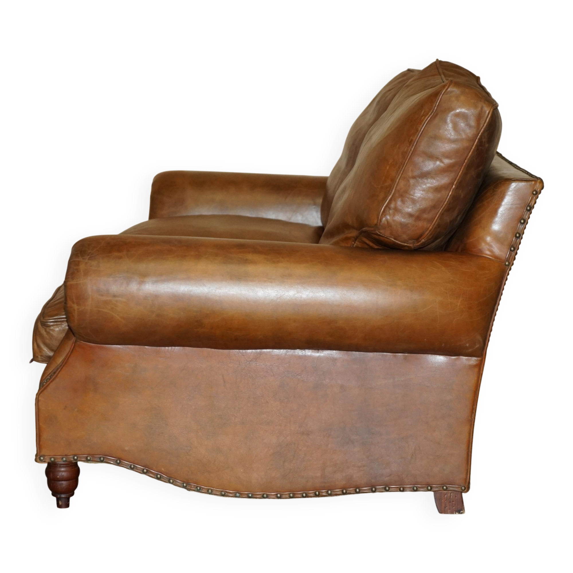 Balmoral Heritage Leather Sofa by Timothy Oulton