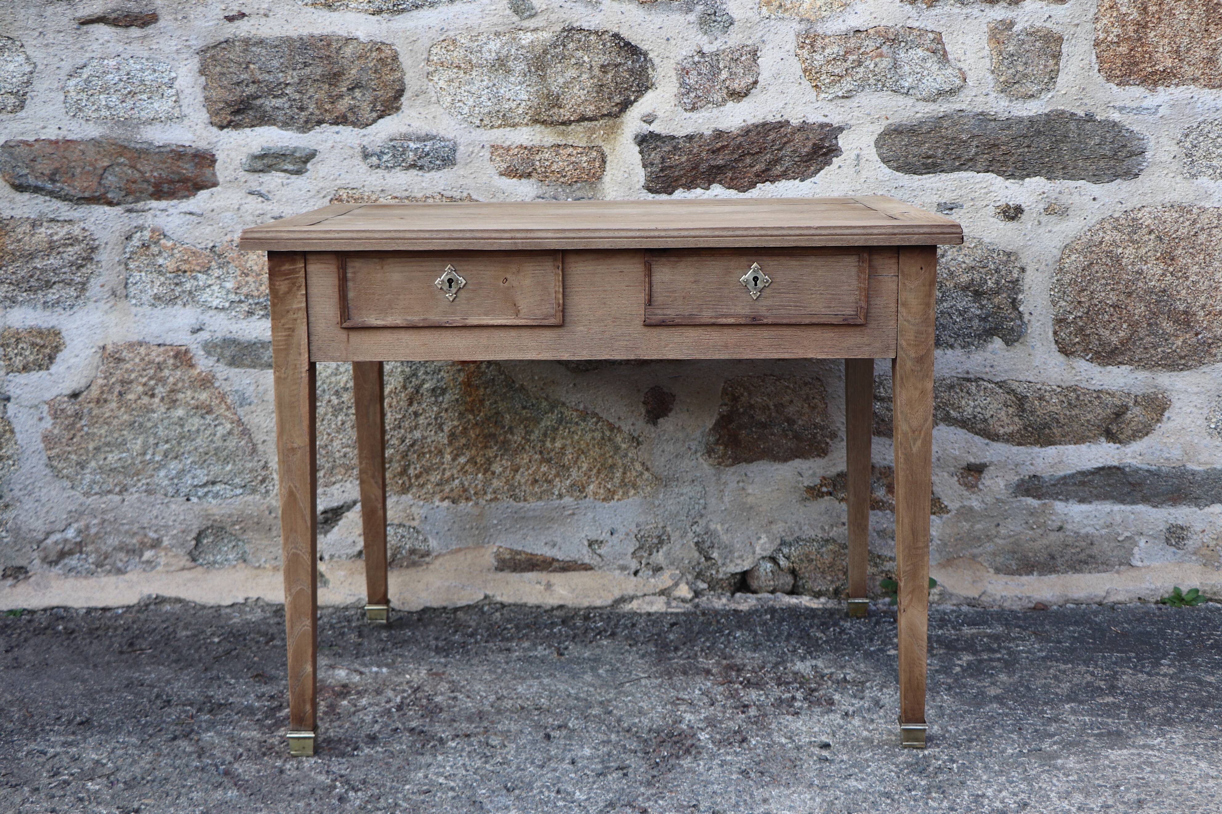 Bureau époque Directoire - bois naturel