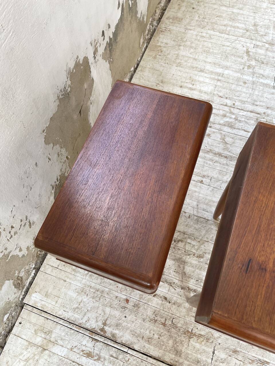 Paire de chevet scandinave en teck