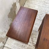 Pair of Scandinavian teak bedside tables
