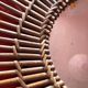 Vintage bamboo rattan mirror 50s