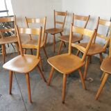 Set of 8 60s bistro chairs